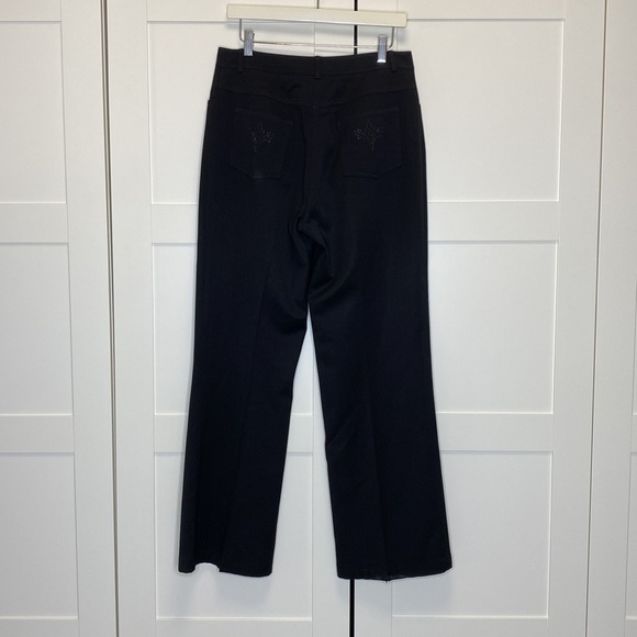 Embellished Pocket St John Slacks Black 10 - Picture 2 of 5